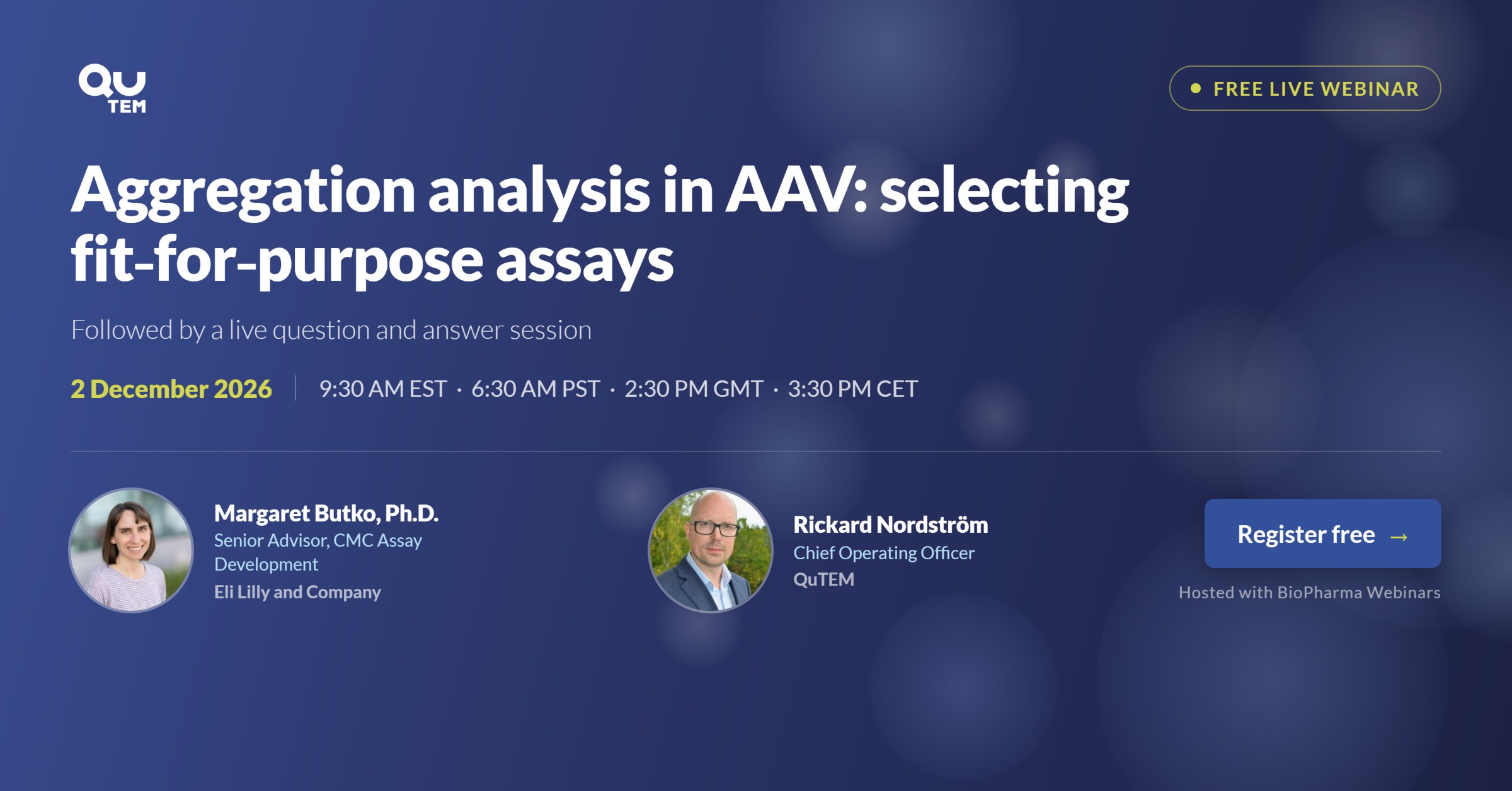 AAV Aggregation Analysis webinar with Eli Lilly and company